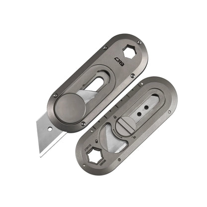 CJRB Breeze Slide Lock Titanium Utility Knife - J1941G-GY