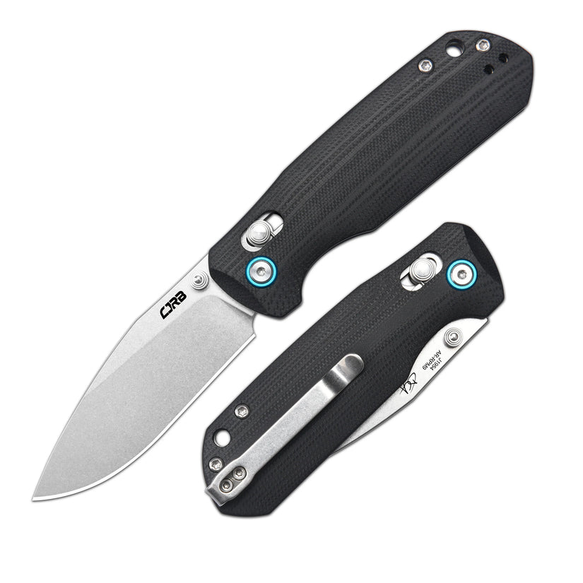 CJRB Maximal - 2.95" AR-RPM9 Drop Point Blade, Black G10 Handles - J1954-BK