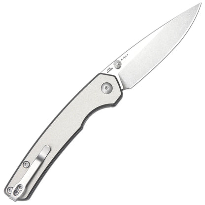 CJRB Kain - 2.95" AR-RPM9 Stonewashed Blade, Grey Aluminium Handles - J1956-GYA