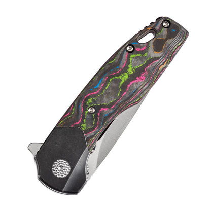 Kansept Cassowary - 2.9" CPM-S35VN Satin Clip Point, Titanium/80s Carbon Fibre - K2065B1