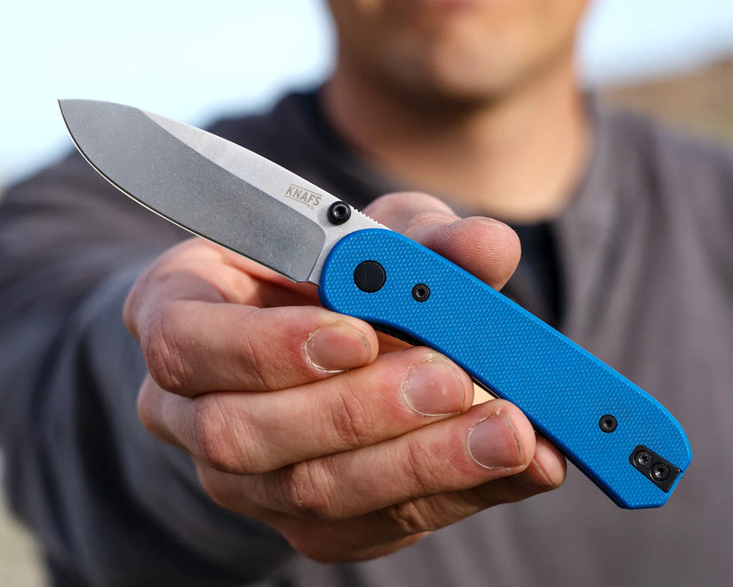 Knafs Lander 1 - Black Stonewashed D2, Black G-10