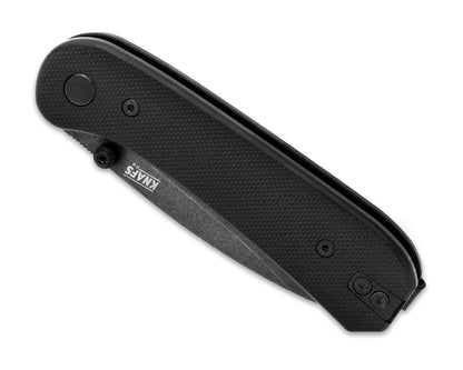 Knafs Lander 1 - Black Stonewashed D2, Black G-10