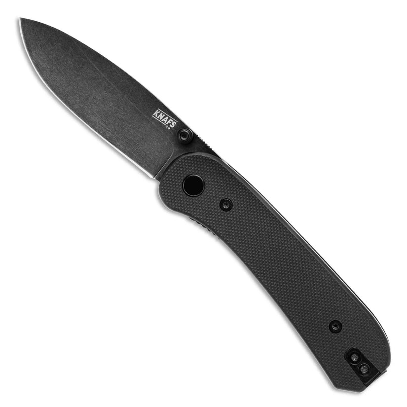 Knafs Lander 1 - Black Stonewashed D2, Black G-10