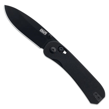 Knafs Lander 3 - 2.75" S35VN Black Blade, Black G-10 Handles, Clutch Lock