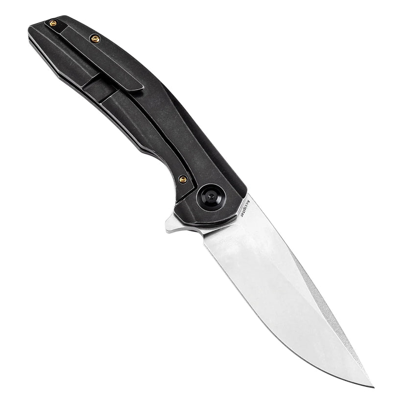 Kansept Accipiter - 3.5" CPM-S35VN Satin, Titanium/Copper Carbon Fibre - K1007E2