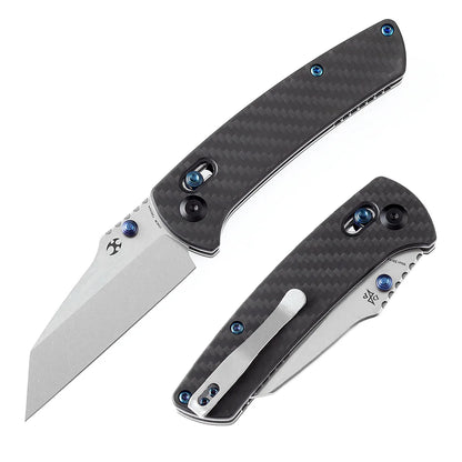 Kansept Main Street - 3.36" 154CM Blade, Twill Carbon Fibre/G10 Handle - T1015V4