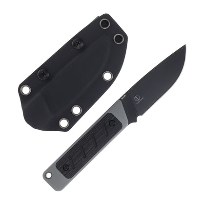 Kizer Smolt - 2.93" 3V Black Fixed Blade,  G10/Micarta Handle - 1063A1