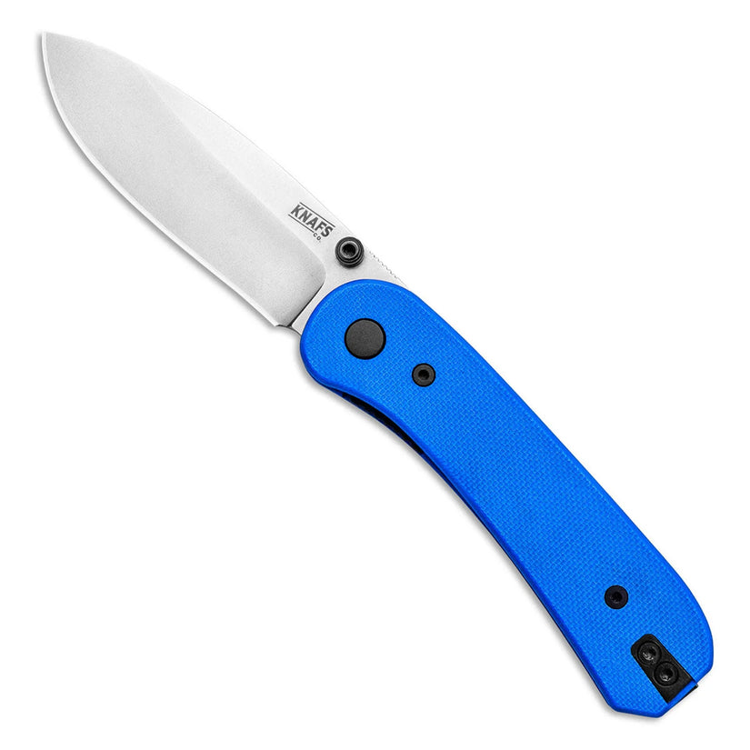 Knafs Lander 1 - 2.75" D2 Stonewashed Blade, Blue G-10 Fast Swap Handles
