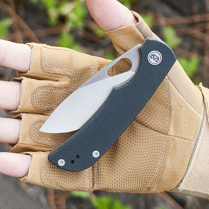 Miguron Knives Moyarl - 3.25" 14C28N Satin Blade, Black Micarta Handle