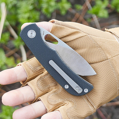 Miguron Knives Moyarl - 3.25" 14C28N Satin Blade, Black Micarta Handle