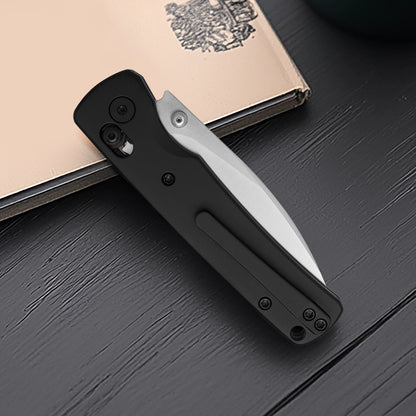 Miguron Vakor - 3.15" M390 Satin Blade, Black PVD Titanium Handle. MGR-633ABK