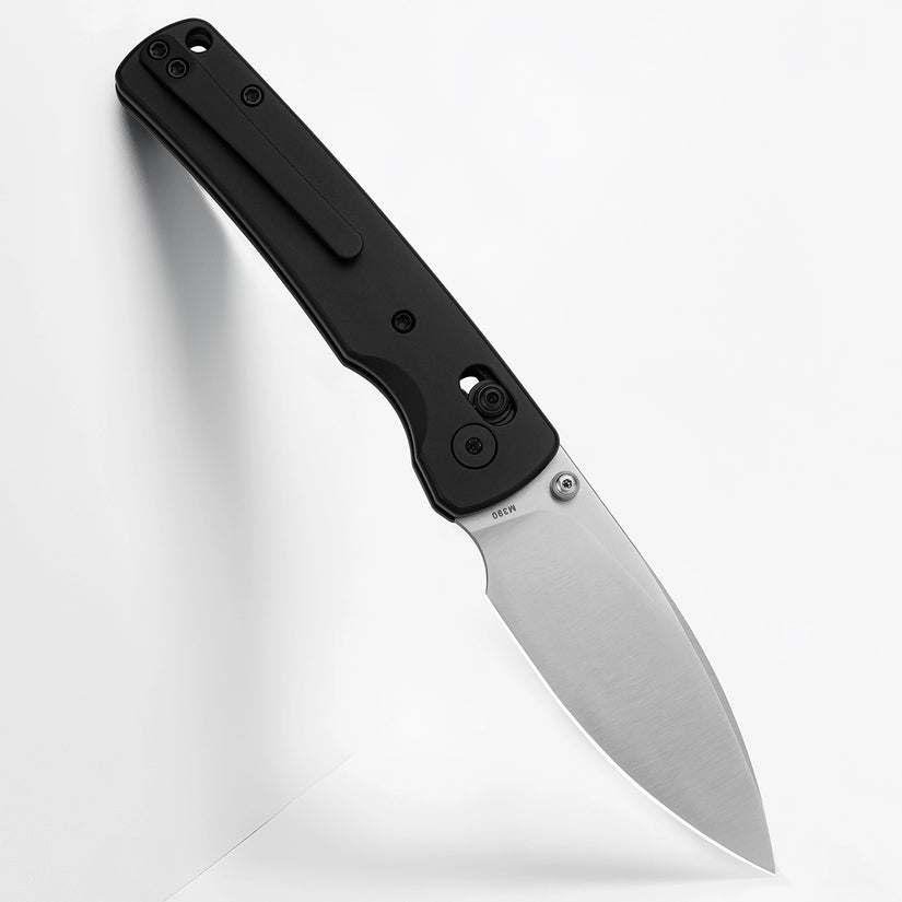 Miguron Vakor - 3.15" M390 Satin Blade, Black PVD Titanium Handle. MGR-633ABK