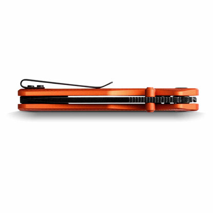 Vosteed Marten A1606 - 2.98" 154CM Black Stonewash Blade, Orange Aluminium Handle