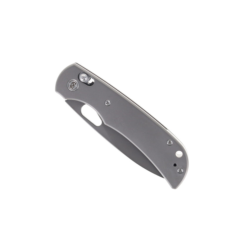 Miguron Moyarl Crossbar Lock - 3.25" 14C28N Dark Grey PVD Blade, Dark Grey Titanium Handle. MGR621ADG