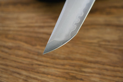 North Mountain Blade Chop 2 Bronze - 3.4" SLD-Magic Steel San Mai Tanto Blade, Bronze Lines Handle