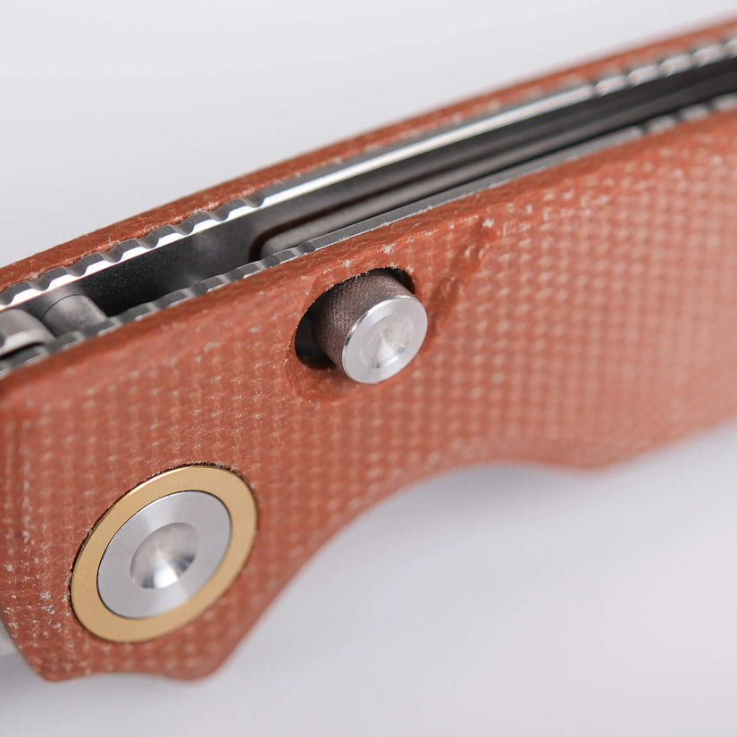 Vosteed Porcupine A2604 - 2.99" 14C28N Satin Blade, Brown Micarta Handle