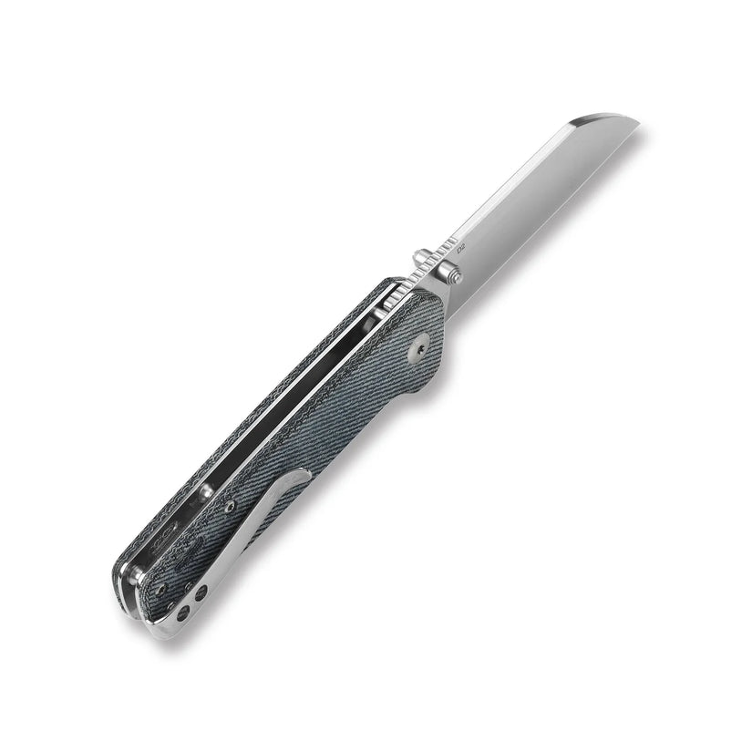 QSP Penguin - 3.06" D2 Satin Blade, Denim Micarta Handle - QS130-B