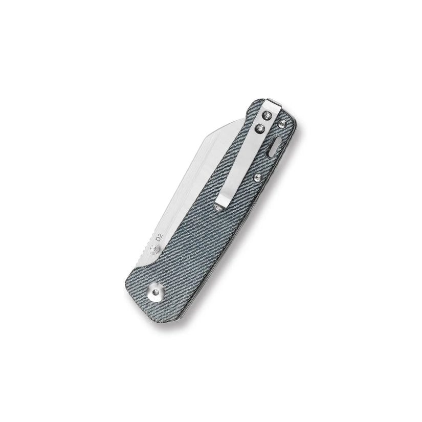 QSP Penguin - 3.06" D2 Satin Blade, Denim Micarta Handle - QS130-B