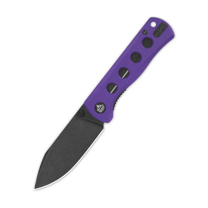 QSP Canary Folder - 2.84" 14C28N Black Stonewashed Blade, Purple G10 Handle - QS150-D2