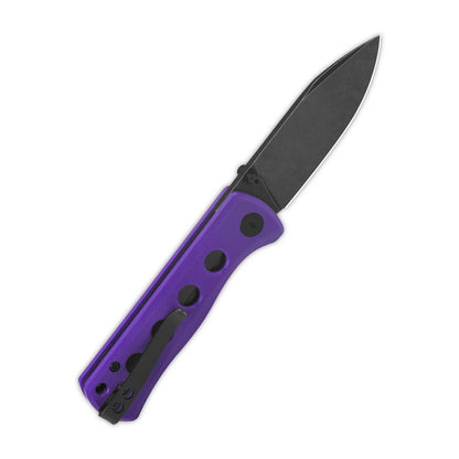 QSP Canary Folder - 2.84" 14C28N Black Stonewashed Blade, Purple G10 Handle - QS150-D2
