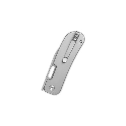 QSP Variant PE - 3" 14C28N Stonewashed Blade, Beadblasted Titanium Handle - QS154-E