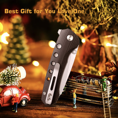 Remette RT-Bee - 2.8" 14C28N Sandblasted Blade, Black G10 Handle and Titanium Toothpick
