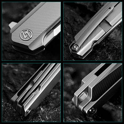 Olitans Mechanic Pro T041-S - 2.6" M390 Blade, Titanium Handle