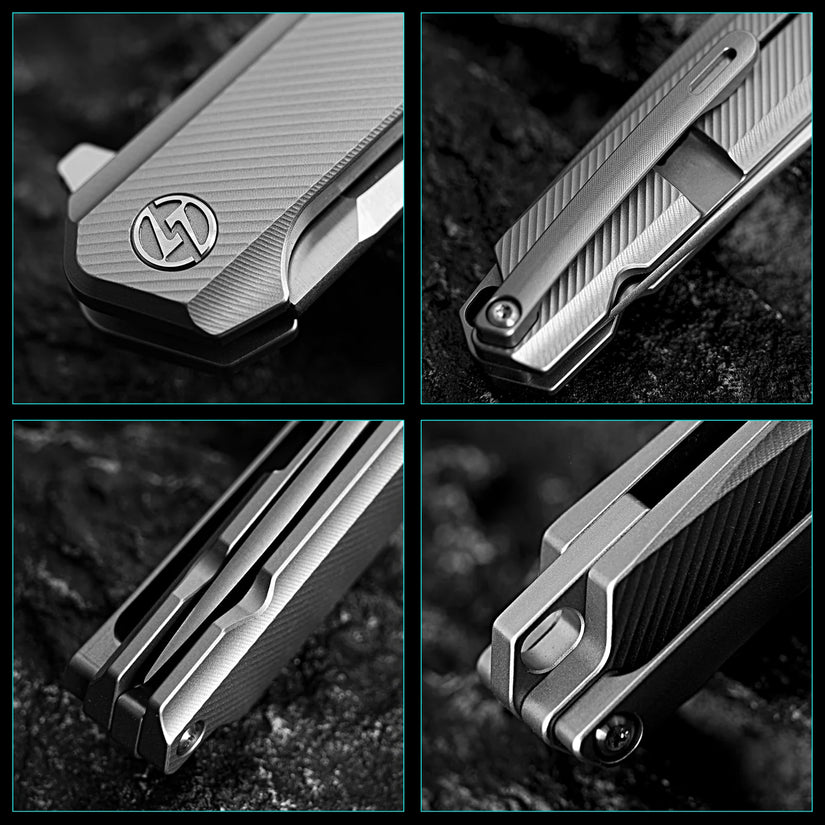 Olitans Mechanic Pro T041-S - 2.6" M390 Blade, Titanium Handle