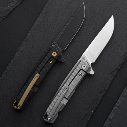 Olitans Mechanic Pro T041-S - 2.6" M390 Blade, Titanium Handle