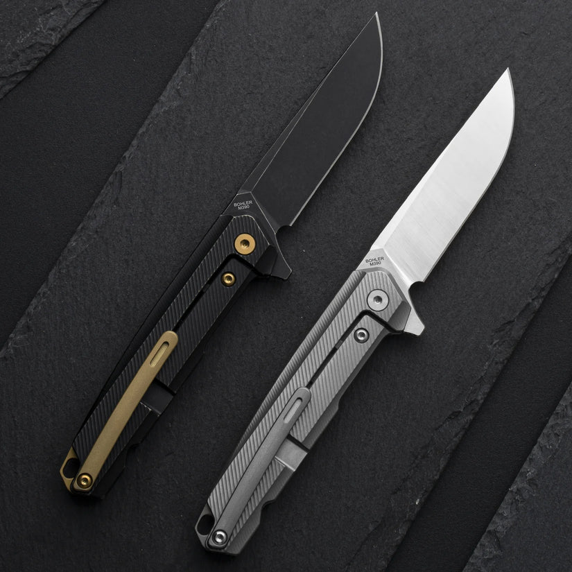 Olitans Mechanic Pro T041-S - 2.6" M390 Blade, Titanium Handle