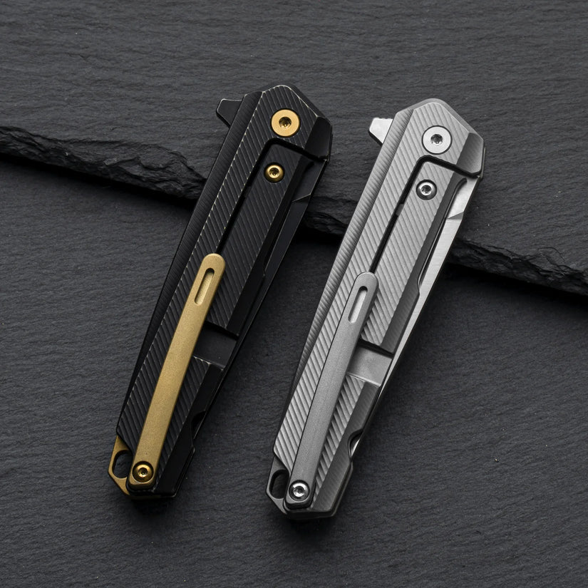 Olitans Mechanic Pro T041-S - 2.6" M390 Blade, Titanium Handle