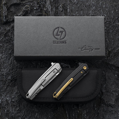 Olitans Mechanic Pro T041-S - 2.6" M390 Blade, Titanium Handle