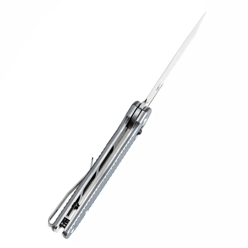 Tenable Shard T1006V4 - 3.47" 14C28N Stonewashed Blade, Grey Aluminium Handle