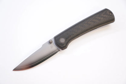 North Mountain Blade Ultra Carbon Fibre - 3" SLD-Magic Steel Drop Point Blade, 3K Carbon Fibre Handle