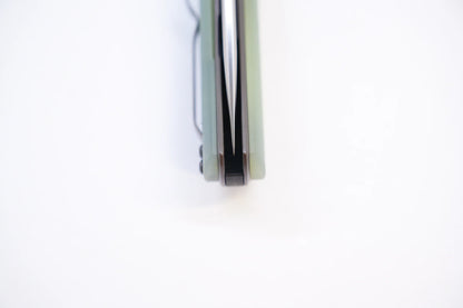 North Mountain Blade Ultra G10 - 3" SLD-Magic Steel Drop Point Blade, Jade G10 Handle