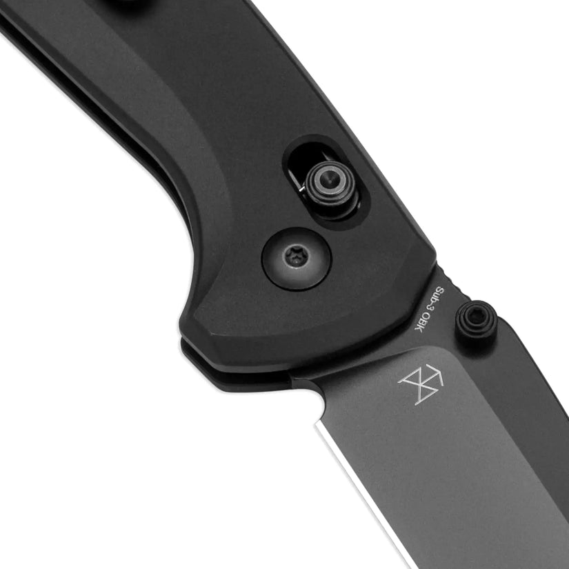 Kizer Sub-3 OBK - 2.95" 154CM Black Blade, Black Aluminium Handle - V3650C1