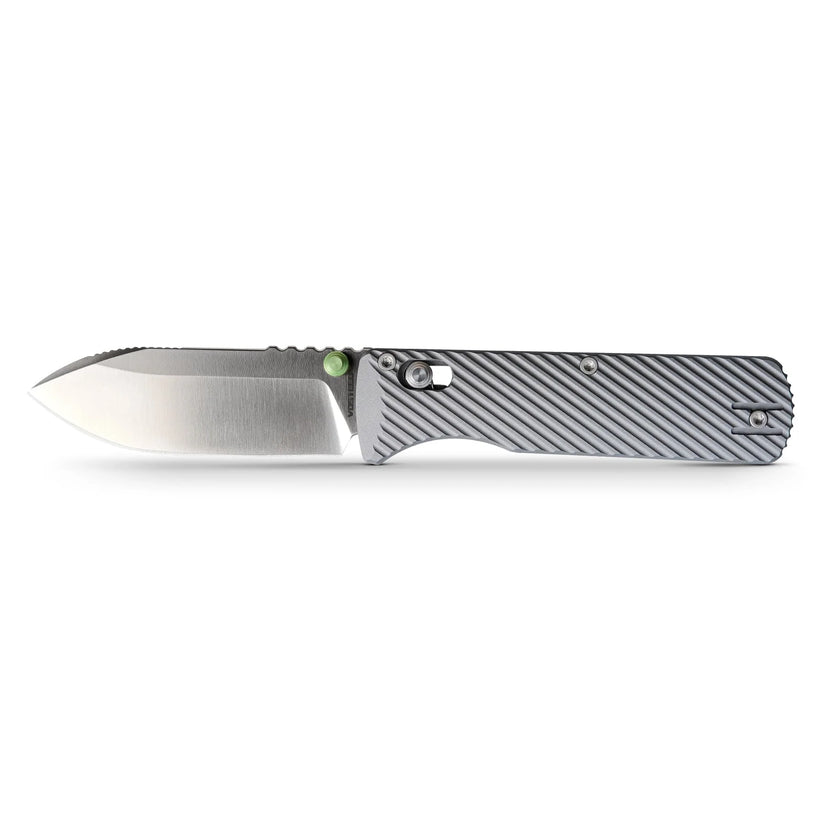 Vosteed Vombat A4104 - 2.92" M390 Satin Zulu Blade, Grey Aluminium Handle