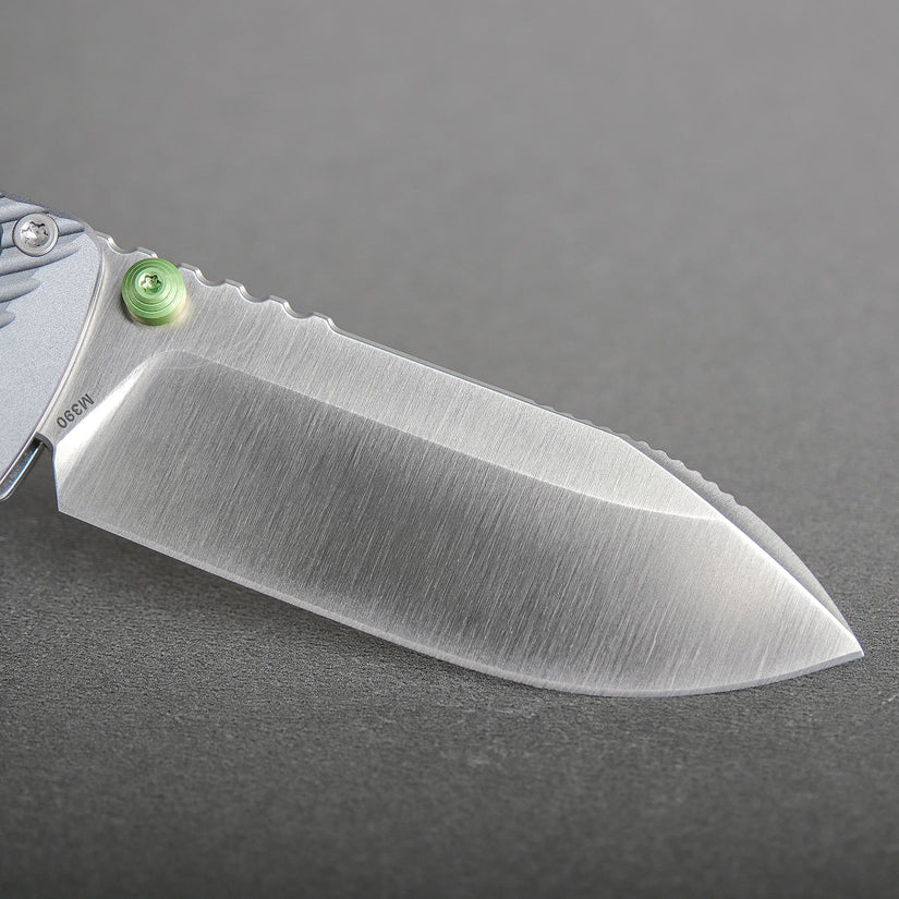 Vosteed Vombat A4104 - 2.92" M390 Satin Zulu Blade, Grey Aluminium Handle