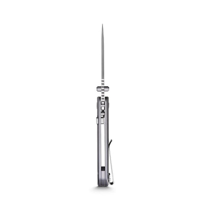 Vosteed Marten A1601 - 2.98" 154CM Satin Blade, Grey Aluminium Handle