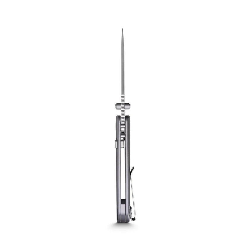 Vosteed Marten A1601 - 2.98" 154CM Satin Blade, Grey Aluminium Handle