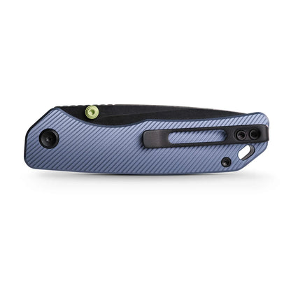 Vosteed Marten A1603 - 2.98" 154CM Black Stonewashed Blade, Blue Aluminium Handle