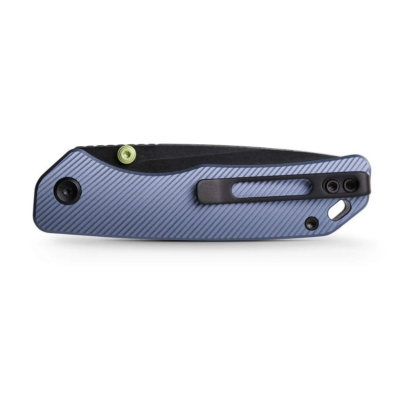 Vosteed Marten A1603 - 2.98" 154CM Black Stonewashed Blade, Blue Aluminium Handle