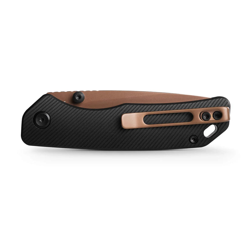 Vosteed Marten A1605 - 2.98" 154CM Copper Dune Blade, Black Aluminium Handle
