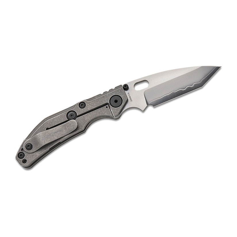 North Mountain Blade x Duane Dwyer BBNM - 3.62" SLD-Magic Tanto Blade, Titanium Handle