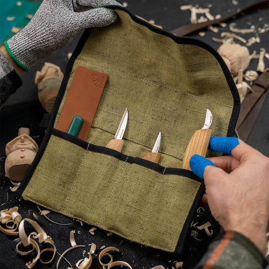BeaverCraft S15 - Starter Chip Carving and Whittling Knife Set