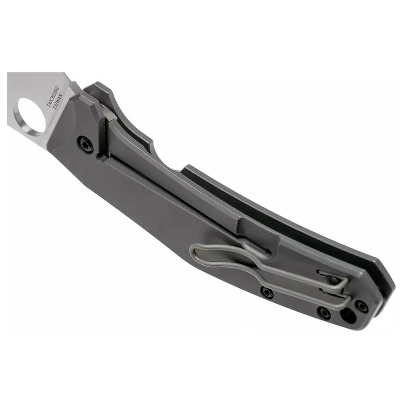 Spyderco SpydieChef C211TIP - 3.32" LC200N Satin Blade, Titanium Handles