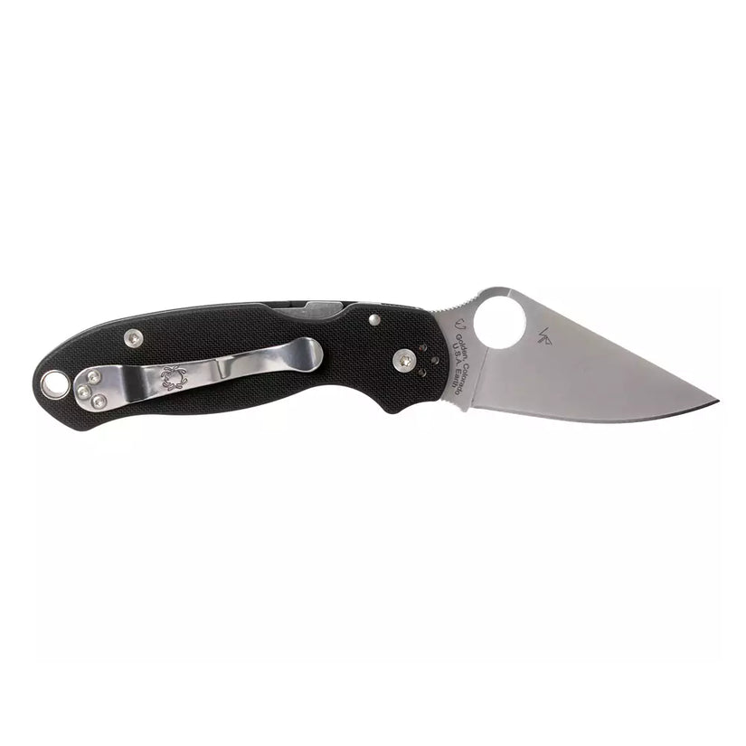 Spyderco Para 3 C223GP - 2.95" S45VN Satin Blade, Black G-10 Handles