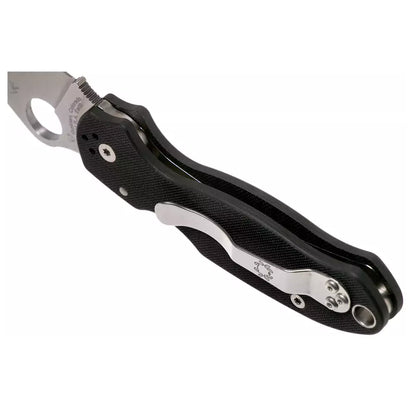 Spyderco Para 3 C223GP - 2.95" S45VN Satin Blade, Black G-10 Handles