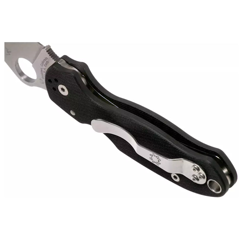 Spyderco Para 3 C223GP - 2.95" S45VN Satin Blade, Black G-10 Handles