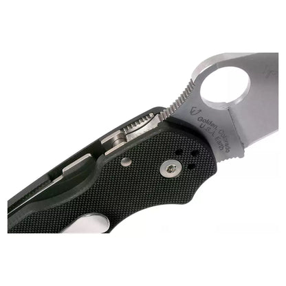 Spyderco Para 3 C223GP - 2.95" S45VN Satin Blade, Black G-10 Handles